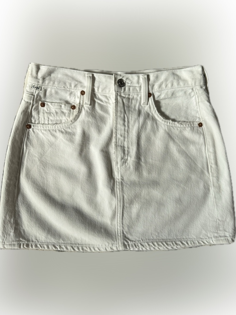 Citizens Of Humanity White Denim Skirt NEW! Size 25